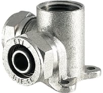 Тройник обжимной латунный STI ду16x1/2″х16 ру25, внутренняя резьба, с креплением D190-00027