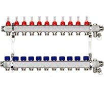Комплект коллекторов с расходомерами и кронштейнами Ридан SSM-11RF set 11 контуров 088U0961R