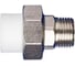 Муфта MeerPlast pprc разъемная дн32x32 ру25 белая наружная резьба D210-00316 1