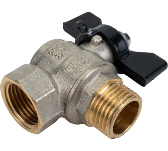 Кран LD PRIDE угловой шаровой 1/2'' - 1/2'' вн/нар бабочка 552306