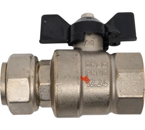 Кран шаровой LD PRIDE 3/4'' вн/накидная гайка бабочка 552257