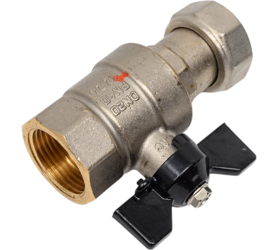 Кран шаровой LD PRIDE 3/4'' вн/накидная гайка бабочка 552257