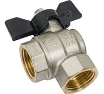 Кран LD PRIDE угловой шаровой 1/2'' - 1/2'' вн/вн бабочка 552305 27968426