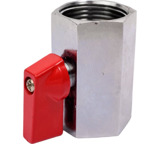 Кран шаровой мини STI 3/4" Ду20 Ру16 муфтовый, (муфта-муфта) стандартнопроходной, латунь D160-02802