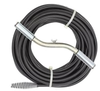 Спираль сантехника с универсальной насадкой для удаления засоров в трубах Ф до 160 мм и длиной до 15 метров CROCODILE 50310-13-15