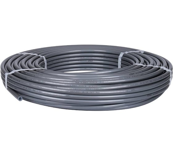 Труба из сшитого полиэтилена с кислородным слоем STOUT PEX-a 16х2,2 бухта 100 м серая SPX-0001-001622