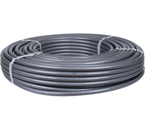 Труба из сшитого полиэтилена с кислородным слоем STOUT PEX-a 20х2,8 бухта 100 м серая SPX-0001-002028