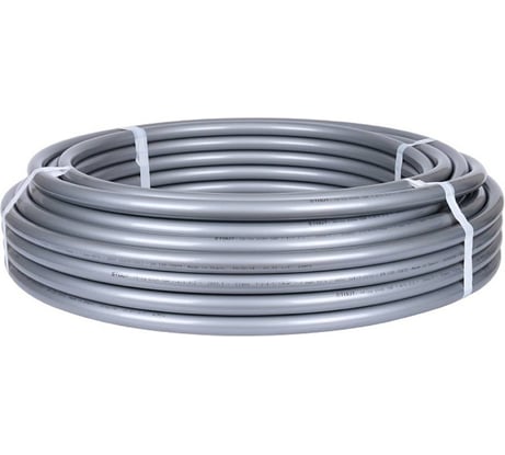 Труба из сшитого полиэтилена с кислородным слоем STOUT PEX-a 25х3,5 бухта 50 м серая SPX-0001-002535