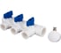 Коллектор с воздухоотводчиком MeerPlast ду32/3x20w синий D200-00011 1