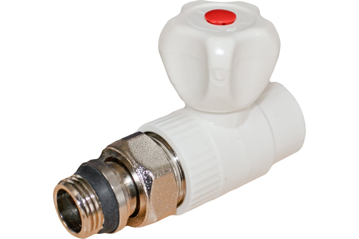 Кран для радиатора Rvc ППРС прямой 25x3/4 наружная резьба light 04409 ...