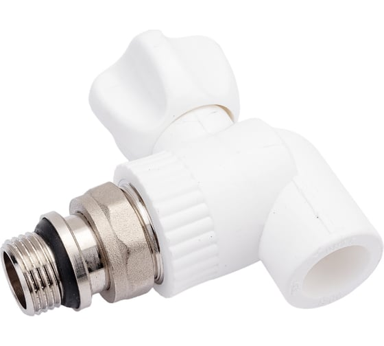 Кран для радиатора Rvc ППРС угловой 20x1/2 наружная резьба light 08465