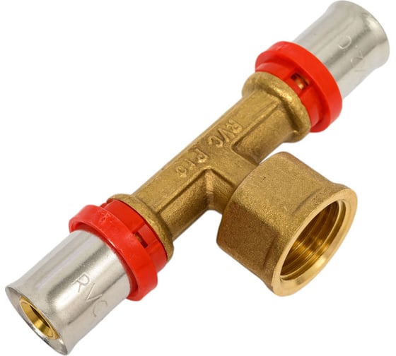 Тройник Rvc пресс 16x1/2г х 16 02684