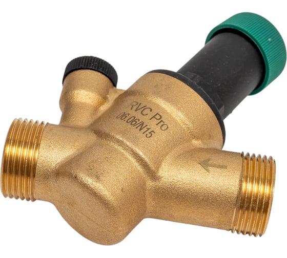 Редуктор давления Rvc 1/2 г (3/4 ш), настройка 1-6 Bar, с выходом под манометр 11915