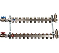 Коллектор из нержавеющей стали в сборе без расходомеров STOUT 11 выходов SMS 0912 000011