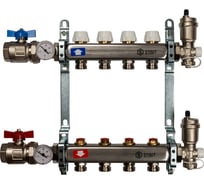 Коллектор из нержавеющей стали в сборе без расходомеров STOUT 4 выхода SMS 0912 000004