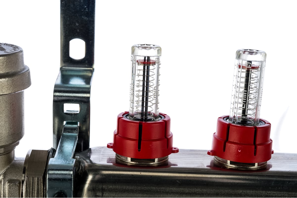 Коллектор из нержавеющей стали в сборе с расходомерами STOUT 3 выхода ...