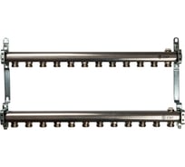 Коллектор из нержавеющей стали для радиаторной разводки STOUT 12 выходов SMS 0923 000012