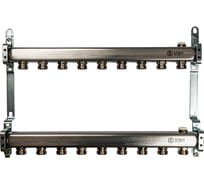 Коллектор из нержавеющей стали для радиаторной разводки STOUT 9 выходов SMS 0923 000009