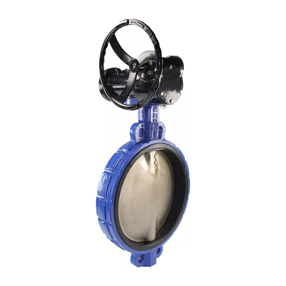 Дисковый поворотный затвор DN.ru wcb-316l-ptfe ду400 ру16 с редуктором ...