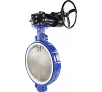 Затвор дисковый поворотный DN.ru WCB-316L-PTFE Ду400 Ру16 с редуктором D050-02376