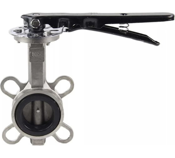 Дисковый поворотный затвор DN.ru 316L-316L-VITON Ду50 Ру16 с рукояткой D050-06566