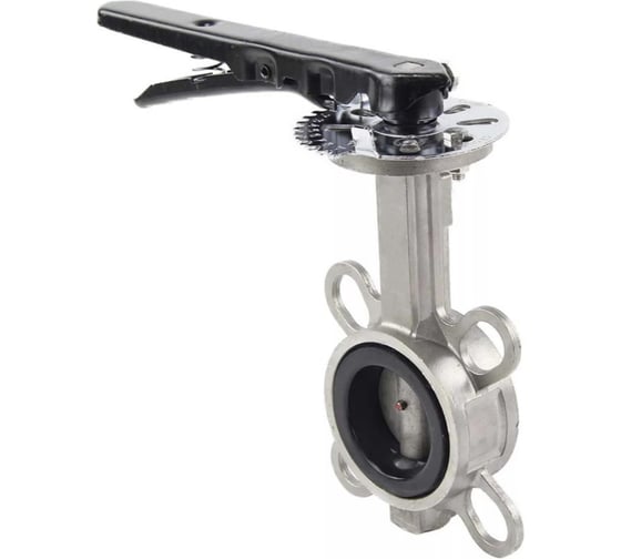 Дисковый поворотный затвор DN.ru 316L-316L-VITON Ду50 Ру16 с рукояткой D050-06566
