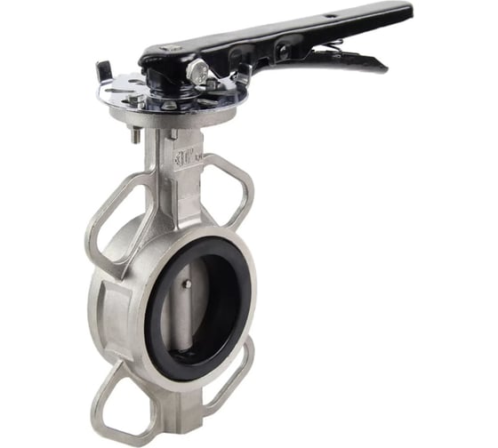 Дисковый поворотный затвор DN.ru 316L-316L-VITON Ду65 Ру16 с рукояткой D050-06567