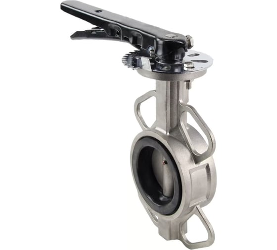 Дисковый поворотный затвор DN.ru 316L-316L-VITON Ду65 Ру16 с рукояткой D050-06567