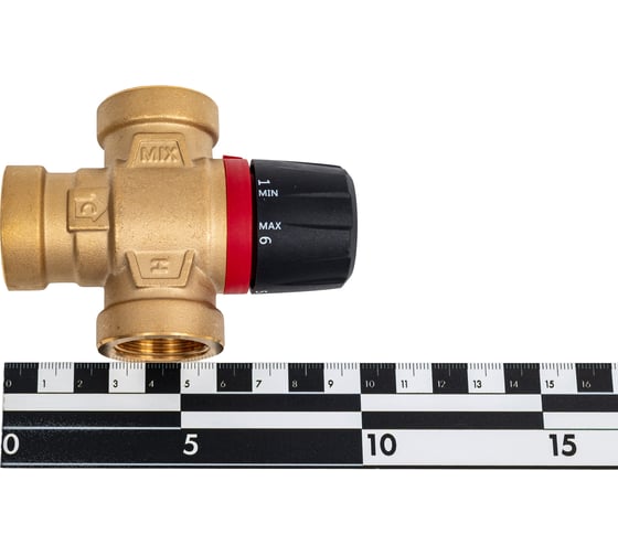 Термостатический смесительный клапан для систем отопления и гвс ROMMER 3/4" вр 35-60с kv 1,6 (боковое смешивание) RG0092NU9FV18U