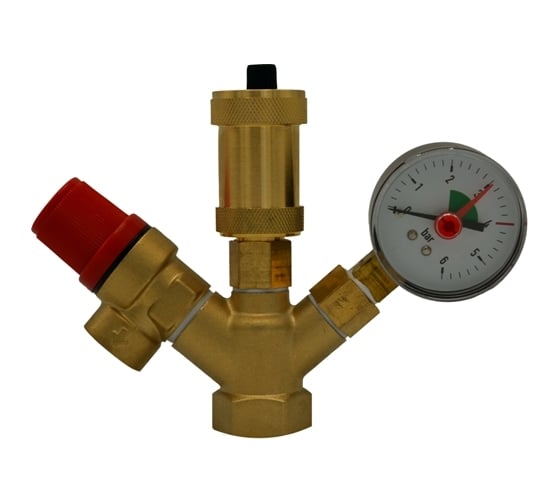 Группа безопасности Rvc COMPACT 3/4 (клапан 3 Bar) 11739 1