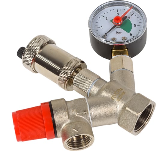 Группа безопасности Rvc COMPACT 3/4 (клапан 1,5 Bar) никелированная 13621