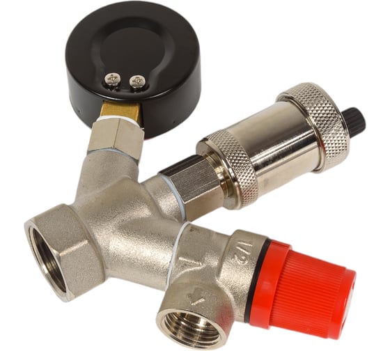 Группа безопасности Rvc COMPACT 3/4 (клапан 1,5 Bar) никелированная 13621