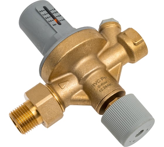 Подпиточный клапан Rvc 1/2 гш (настройка 0-6 Bar) с манометром 13618