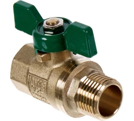 Шаровый кран РОСТерм 1/2" В-H ручка бабочка RT1065