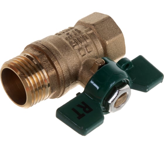 Шаровый кран РОСТерм 1/2" В-H ручка бабочка RT1065