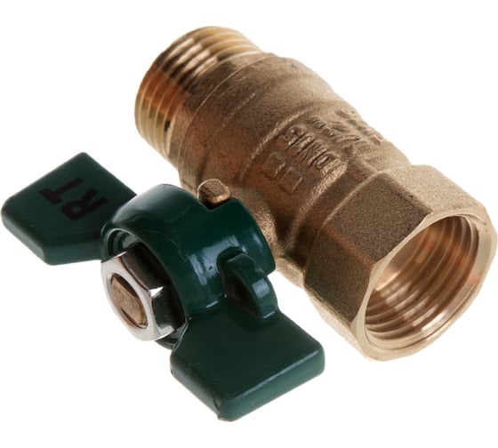 Шаровый кран РОСТерм 1/2" В-H ручка бабочка RT1065