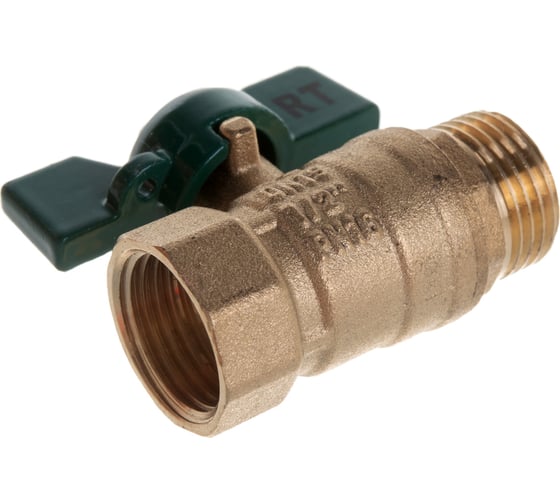 Шаровый кран РОСТерм 1/2" В-H ручка бабочка RT1065
