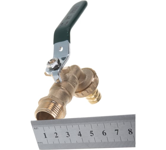 Шаровый кран со штуцером РОСТерм 1/2" ручка рычаг RT1068