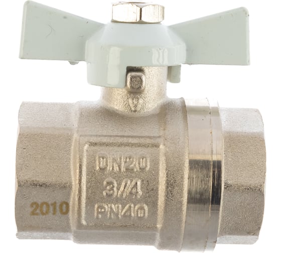 Шаровый кран РОСТерм 3/4" В-В ручка бабочка RT1069