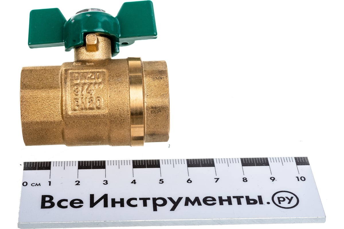 Шаровый кран РОСТерм 3/4 В-Н ручка бабочка RT1070 - выгодная цена ...