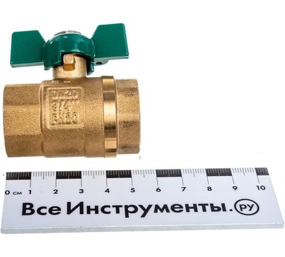Шаровый кран РОСТерм 3/4 В-Н ручка бабочка RT1070