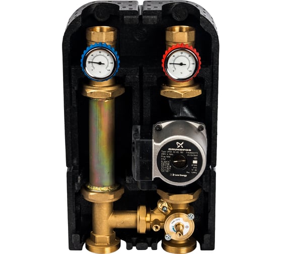Насосная группа с 3-х ходовым приводным смесителем (1 1/4"; с насосом Grundfos UPSO 32-65) DN 32 STOUT SDG-0007-003202 1