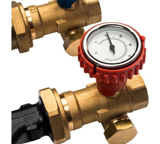 Насосная группа с 3-х ходовым приводным смесителем (1"; с насосом Grundfos UPSO 25-65) STOUT SDG-0003-002502