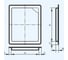 Люк пластиковый 200х250 мм EVECS Л2025 210-108 3