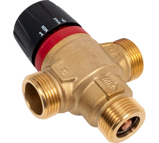 Термостатический смесительный клапан для систем отопления и гвс ROMMER 3/4" нр 30-65с kv 1,8 (центральное смешивание) RG0092NU9FV1H8