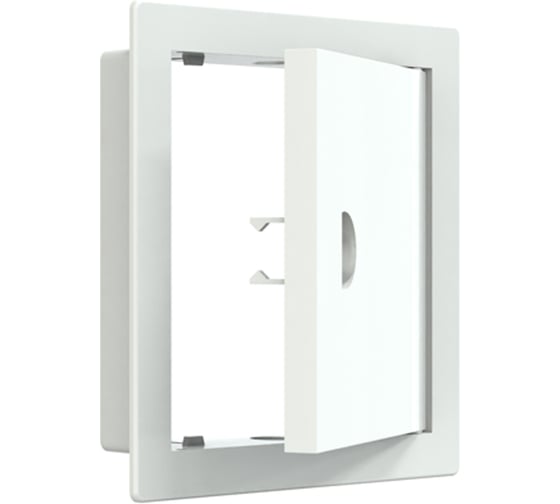 Ревизионный люк-дверца с ручкой 122x122 с фланцем 98x98 EVECS Л1010Р 87-688