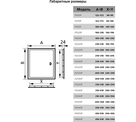 Ревизионный люк-дверца с ручкой 122x122 с фланцем 98x98 EVECS Л1010Р 87-688