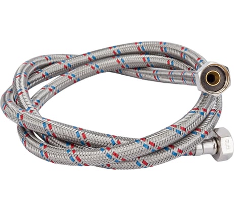 Гибкая подводка для воды ELKA (оплетка нерж.сталь)1/2", вр/вр, 150см EL.LK.101.33.0150