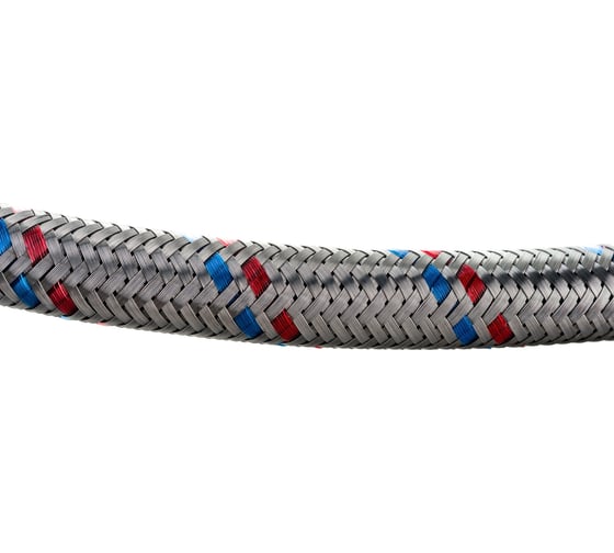 Подводка гибкая для воды ELKA с оплеткой из нержавеющей стали 1/2" х 60 см в/н ИС.100925