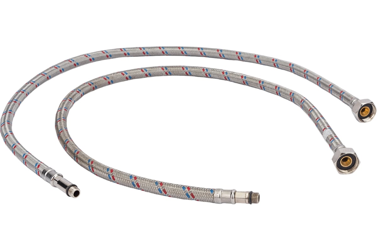 Гибкая подводка для смесителей ELKA 1/2\" х М10 х 80 см, пара - длинный ...